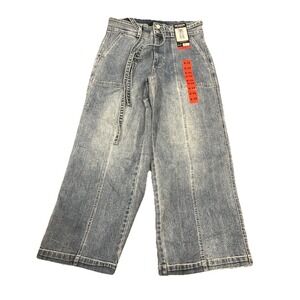 NEW Hudson Womens Jeans Blue Wide-Leg Belted Jeans Size *10*